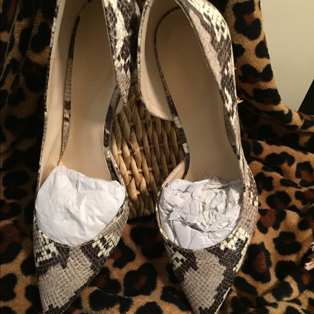 Nine West snake skin heels